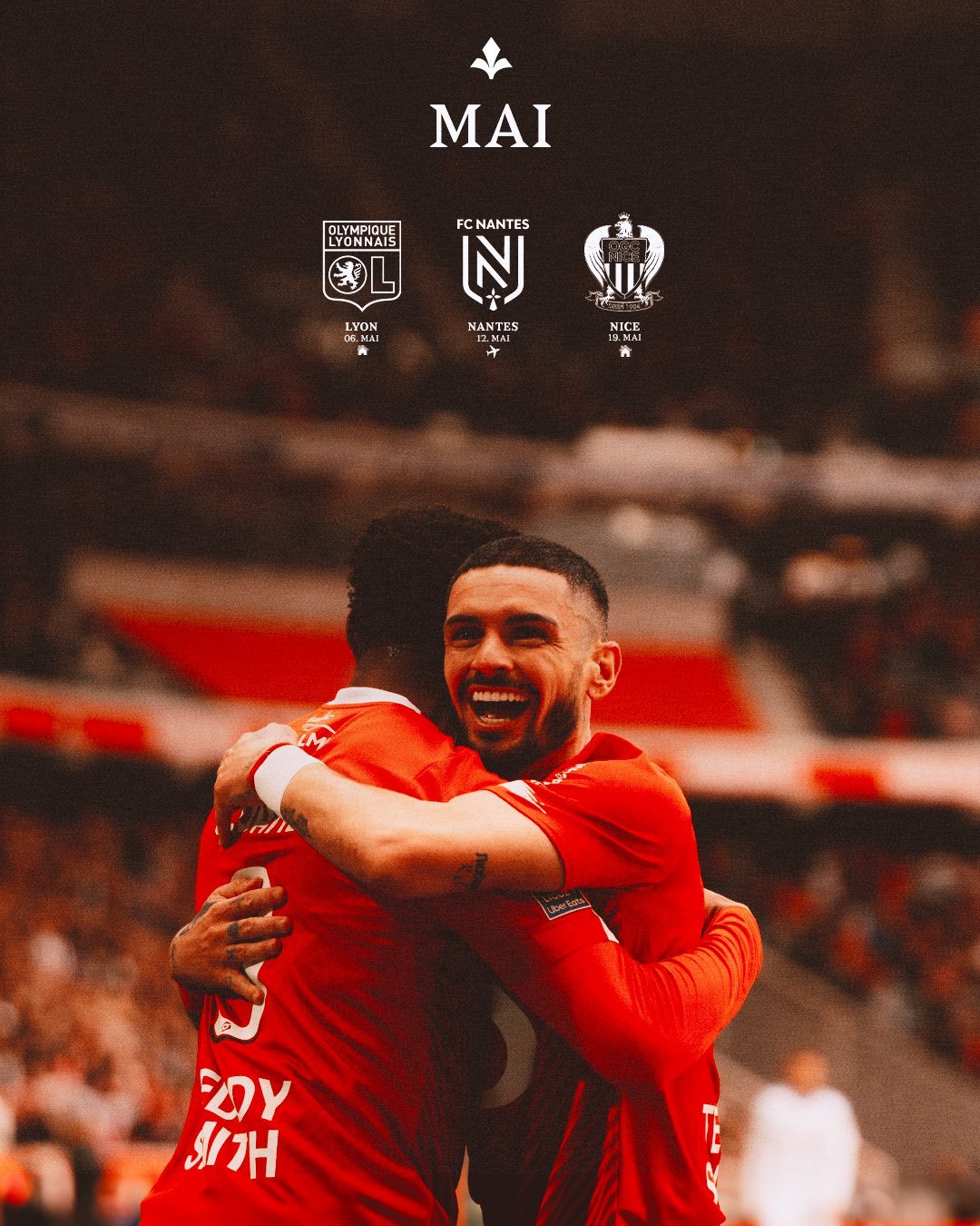 南特客场击败尼斯，豪取三分